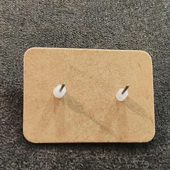 Cotton Candy Bear Earrings - Picture 2 of 2